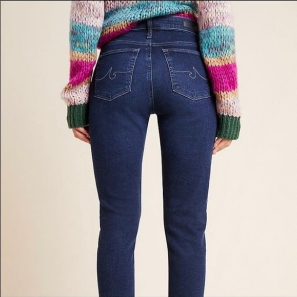 Anthropologie AG Adriano Goldschmied High Rise Stevie Ankle Jeans - Picture 2 of 8
